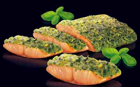 Salmon fillets with seasoning topping-San Marco