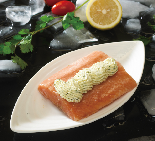 Simply bake salmon fillets with a lemon and dill butter sauce