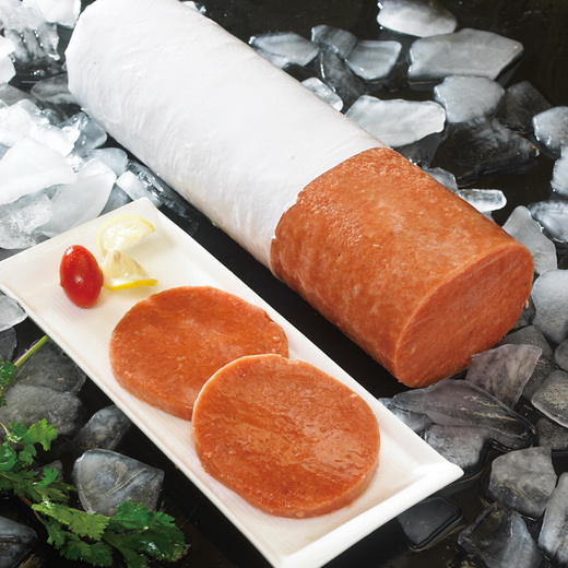 Salmon buger and sausage